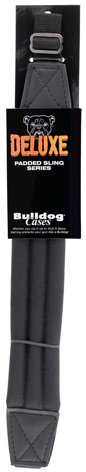 Bulldog BD810 Deluxe Sling made of Black Nylon with 1" W & Padded Design for Rifles