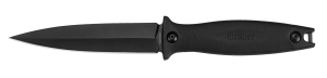 Kershaw 4007 Secret Agent 4.40" Fixed Spear Point Plain Black Oxide 8Cr13MoV SS Blade Black Glass-Filled Nylon Handle Includes Sheath