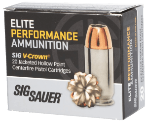 Sig Sauer E40SW120 Elite Defense  40 S&W 165 gr Jacket Hollow Point 20rd Box