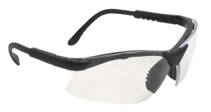 Radians RV0110CS Revelation Shooting Glasses Adult Clear Lens Anti-Fog Black Frame