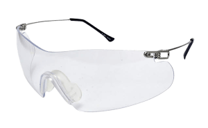 Radians CP5710CS Clay Pro Shooting Glasses Adult Clear Lens Wraparound Silver Frame
