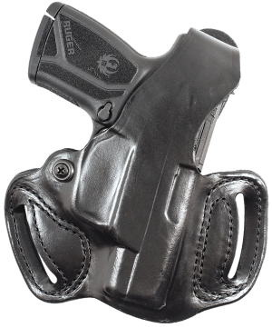 DeSantis Gunhide 085BAZ9Z0 Thumb Break Mini Slide OWB Black Leather Belt Slide Fits Kel-Tec PMR30 Right Hand