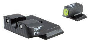 Trijicon 600721 HD Night Sights-Smith & Wesson M&P Shield  Black | Green Tritium Yellow Outline Front Sight Green Tritium Black Outline Rear Sight