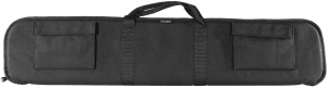 Bulldog BD49248 Tactical Shotgun Case made of Water-Resistant Nylon with Black Finish  Tricot Lining  2 External Pouches & 12 Shell Loops 48 L"