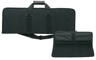 Bulldog BDH495 Hybrid Tactical Shotgun Case made of Water-Resistant Nylon with Black Finish  Internal Shell Holders & Deluxe Padded Shoulder Strap 40 L"