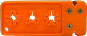 AccuSharp 013C Broadhead Sharpener & Wrench Tungsten Carbide Sharpener Orange