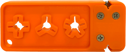 AccuSharp 013C Broadhead Sharpener & Wrench Tungsten Carbide Sharpener Orange