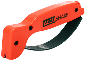 AccuSharp 014C Sharpener Hand Held Tungsten Carbide Sharpener Orange