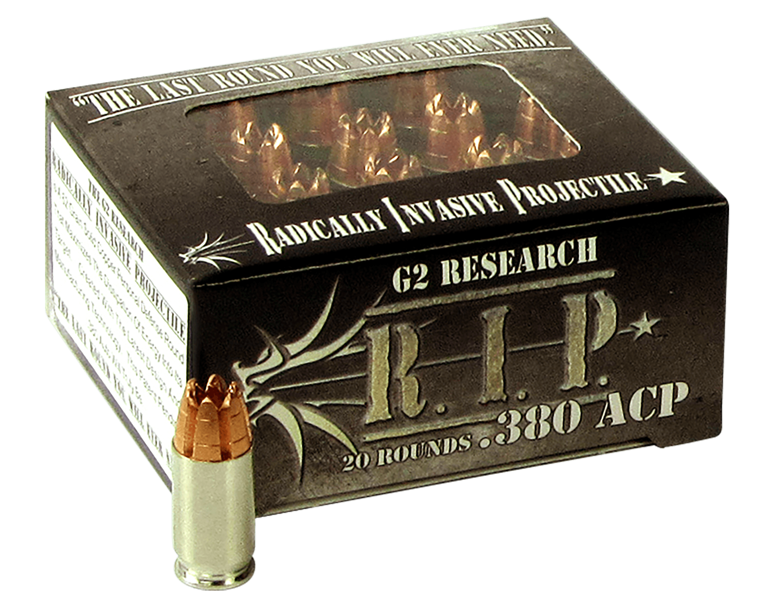 G2 Research G00001 R.I.P Defense 380 ACP 62 gr Fracturing Hollow Point (FHP) 20rd Box