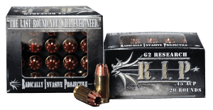 G2 Research G00002 R.I.P Defense 45 ACP 162 gr Fracturing Hollow Point (FHP) 20rd Box