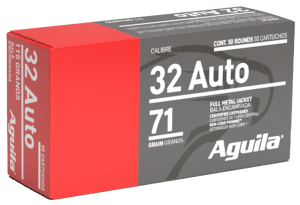 Aguila 1E322110 Target & Range Handgun 32 ACP 71 gr Full Metal Jacket 50rd Box