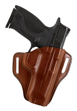 Bianchi 25032 57 Remedy OWB Size 22A Tan Leather Belt Slide Fits Ruger LCR Right Hand
