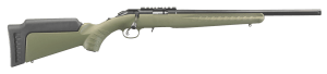 Ruger 8335 American Rimfire Target 22 WMR 9+1 18" Threaded Barrel Satin Blued Steel Receiver Exclusive OD Green Synthetic Stock Accepts BX-15 Magnum Magazine Optics Ready