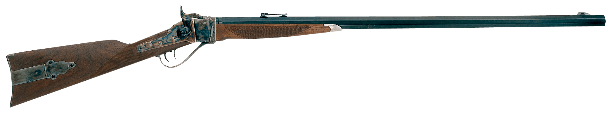 Taylors & Company 220012 1874 Down Under 45-70 Gov Caliber with 1rd Capacity 32" Blued Barrel Color Case Hardened Metal Finish & Oiled Walnut Stock Right Hand (Full Size)