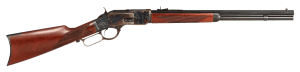 Taylors & Company 550220COM 1873 Comanchero 357 Mag Caliber with 10+1 Capacity 20" Blued Barrel Color Case Hardened Metal Finish & Checkered Walnut Stock Right Hand (Full Size)