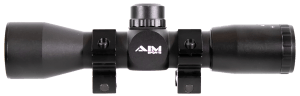 Aim Sports JTM432B Tactical Compact Black Anodized 4x 32mm 1" Tube Mil-Dot Reticle