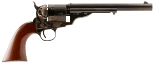 Taylors & Company 550695 1860 Open-Top 38 Special Caliber with 7.50" Blued Finish Barrel 6rd Capacity Blued Finish Cylinder Color Case Hardened Finish Steel Frame & Walnut Army Size Grip