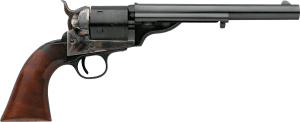 Taylors & Company 550718 1860 Open-Top 45 Colt (LC) Caliber with 7.50" Blued Finish Barrel 6rd Capacity Blued Finish Cylinder Color Case Hardened Finish Steel Frame & Walnut Army Size Grip