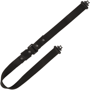 Allen 8061 Quick Adjusting Sling made of Black Nylon with 26"-33" OAL 1.25" W Adjustable Design * Swivels for Rifles