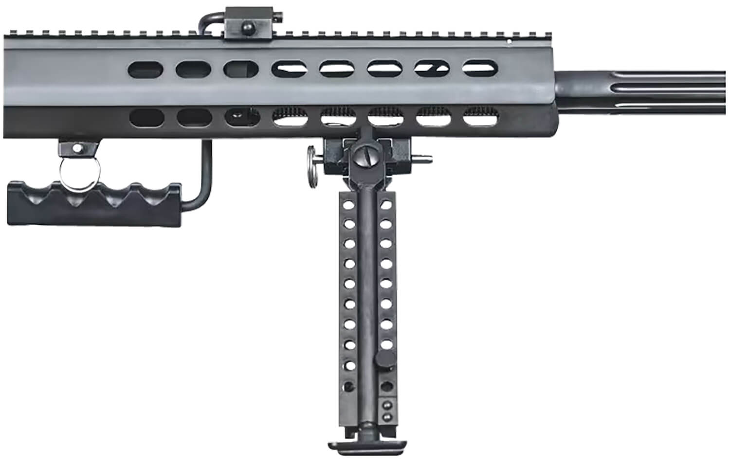 Barrett 13318 M82A1 50 BMG 10+1 20" Chrome-Lined Fluted Barrel Black Cerakote Steel Receiver Black Fixed Stock w/Sorbothane Recoil Pad M1913 Optics Rail Includes Hard Carry Case - Image 2