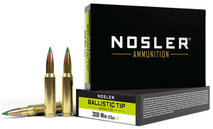 Nosler 40061 Ballistic Tip Hunting 308 Win 125 gr Spitzer Ballistic Tip (SBT) 20rd Box