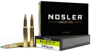 Nosler 40072 Ballistic Tip Hunting 30-06 Springfield 180 gr Spitzer Ballistic Tip (SBT) 20rd Box