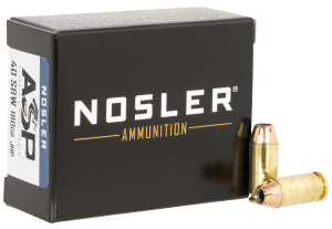Nosler 51279 Assured Stopping Power Handgun 40 S&W 180 gr Jacket Hollow Point 20rd Box