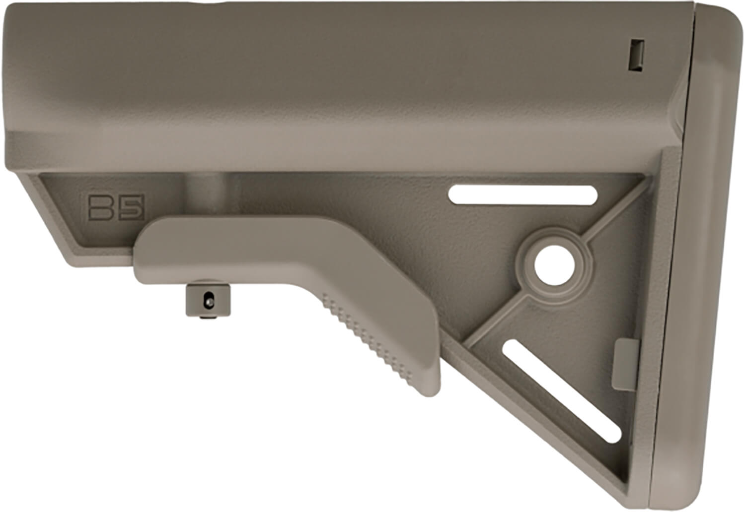 B5 Systems BRV1085 Bravo Flat Dark Earth Synthetic for AR-Platform with Mil-Spec Receiver Extension (Tube Not Included) - Image 2