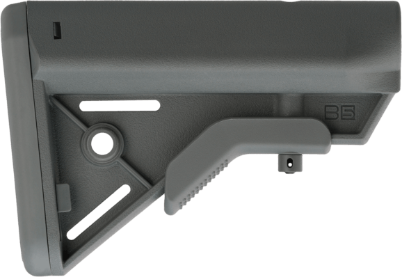B5 Systems BRV1117 Bravo Wolf Gray Synthetic for AR-Platform with Mil-Spec Receiver Extension (Tube Not Included)