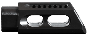 Yankee Hill 3085MBA Slant Muzzle Brake Black Steel with 5/8-24 tpi Threads & 2.75" OAL for 30 Cal AR-Platform"