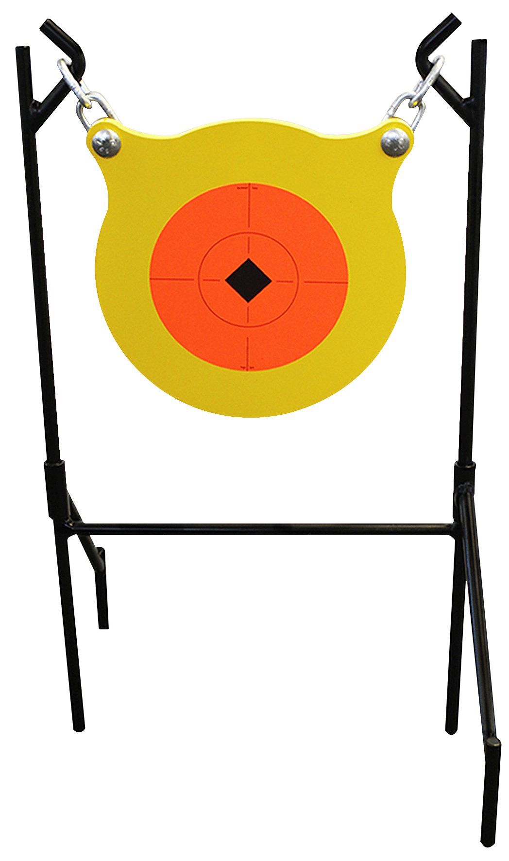 Birchwood Casey 47330 World of Targets Boomslang Pistol/Rifle Orange/Yellow AR500 Steel Gong Standing Includes Gong/Metal Stand