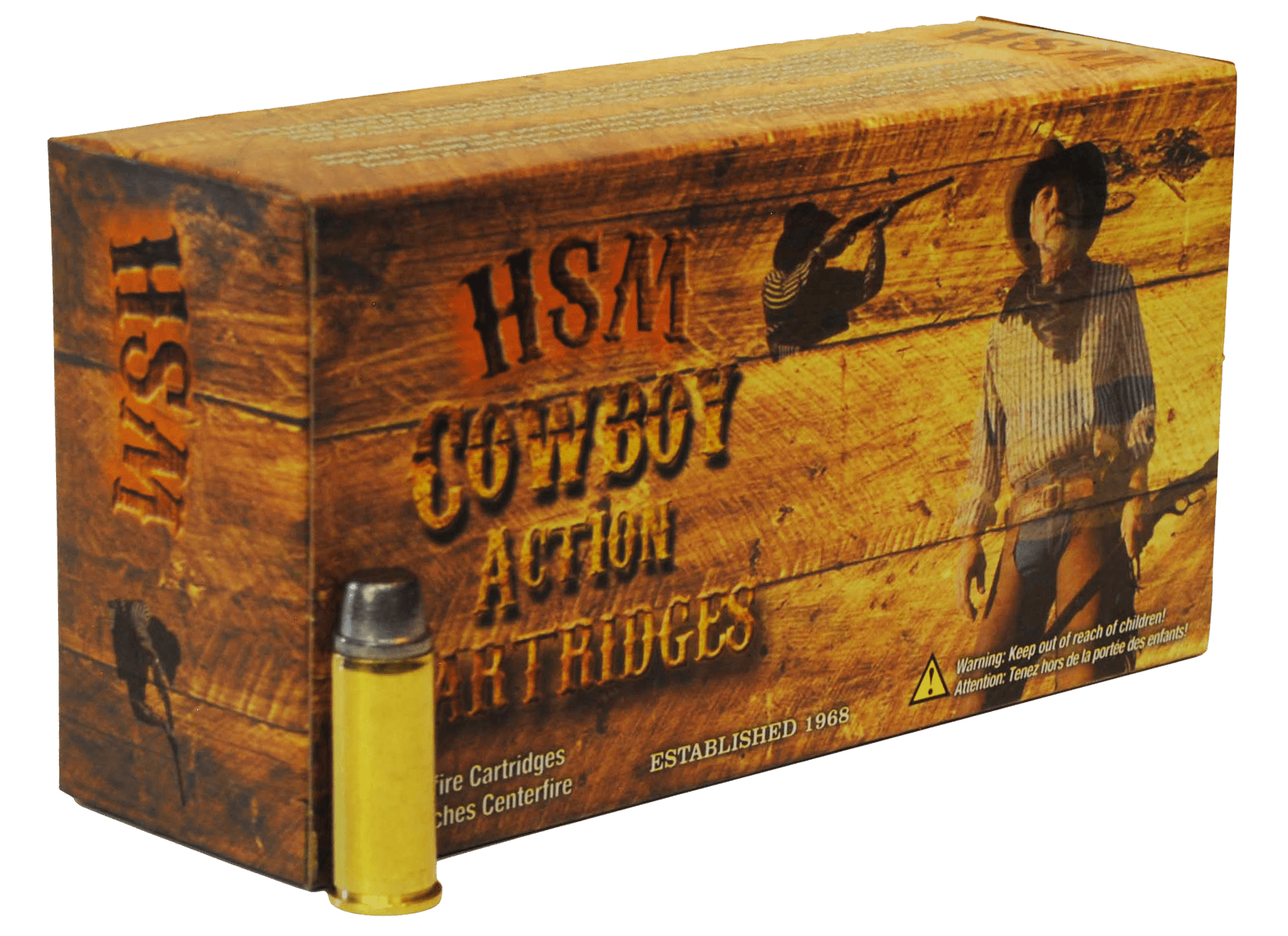 HSM 38551N Cowboy Action Target 38-55 Win 240 gr Round Nose Flat Point (RNFP) 20rd Box
