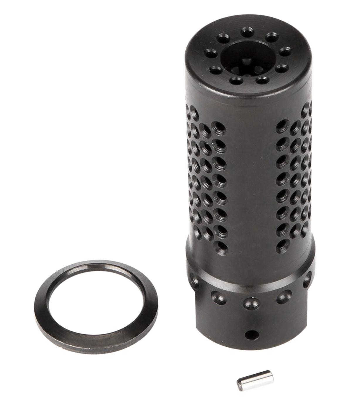 Spikes Tactical SBV1019 Dynacomp Extreme Muzzle Brake Black Nitride 416R Stainless Steel with 5/8-24 tpi Threads & 2.25" OAL for 308 Win"