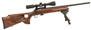 Crickett KSA20030 Model 722 Varmint Package 22 LR 7+1 20" Blued Bull Barrel Blued Steel Receiver Fixed Thumbhole Walnut Stock Includes Simmons 3-9x40mm Scope Bipod Case & Scope Rings